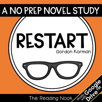 Preview of Restart by Gordon Korman Novel Study | Distance Learning | Google Classroom™