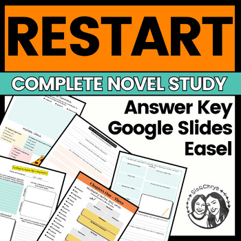Preview of Restart by Gordon Korman - Printable + Digital Novel Study