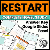 Restart by Gordon Korman - Printable + Digital Novel Study