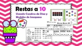 Restas a 10 Usando Cuadros de Diez y Modelos de Imagenes