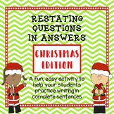 Restate the Question: Christmas Edition (Restating Questio