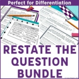 Restate the Question Practice Bundle | Answering Open Ende