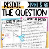 Restate the Question Practice to Help Answer Open-Ended Qu