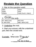 Restate the question guide for display in classroom