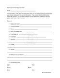 Restaurant Article Project Research Page and Rubric 