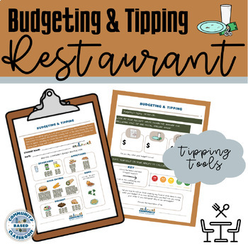 Preview of Restaurant Budgeting & Tipping - Community Based Instruction