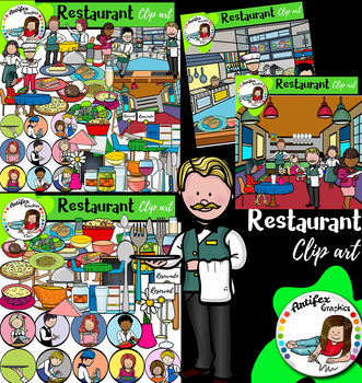 Preview of Restaurant Clip Art- Big set of 118 images!