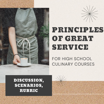 Preview of Restaurant Customer Service Scenarios Lesson Plan