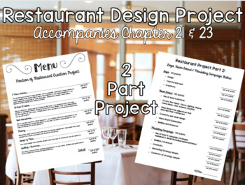 Preview of Restaurant Design Project for Intro to Culinary