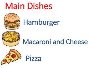 Preview of Dramatic Play Restaurant Menu - 4k Quality and Editable in Powerpoint