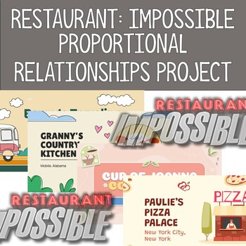 Preview of Restaurant Impossible Proportional Relationships Project