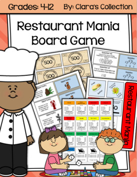 Preview of Restaurant Mania Board Game (Culinary, Hospitality and Tourism)