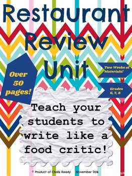 Preview of Restaurant Review Unit