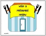Restaurant Review Writing Activity