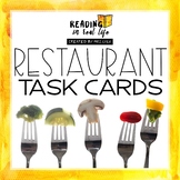 Restaurant Task Cards Functional Sight Words Reading Bundle