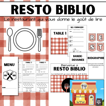 Preview of Resto Biblio - Book Tasting :  Activité de littératie thématique