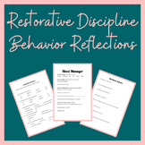 Restorative Justice Reflection Sheet Worksheets & Teaching Resources | TpT