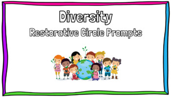 Preview of Restorative Circle Prompts- Diversity