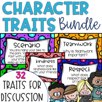 Preview of Daily Character Trait Discussions and Restorative Circles MEGA GROWING BUNDLE