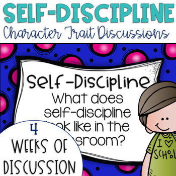 Preview of Daily Character Trait Discussions and Restorative Circles on Self-Discipline