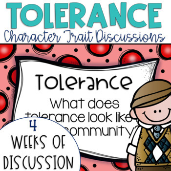 Preview of Daily Character Trait Discussions and Restorative Circles on Tolerance Editable