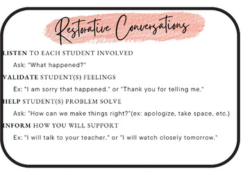 Preview of Restorative Conversations