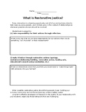 Restorative Justice 101 Packet