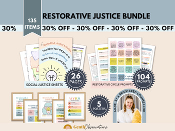 Preview of Restorative Justice Conflict Resolution Bundle for Behavior and Class Management