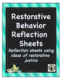 Restorative Justice Reflection Sheets: Grades K-5