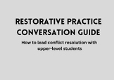 Restorative Practice Conversation Guide (flashcards)