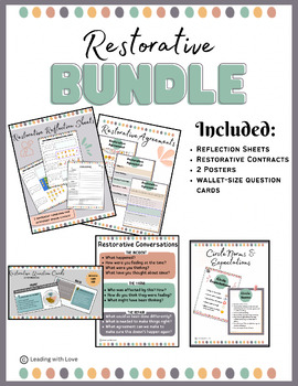 Preview of Restorative Practices Bundle!