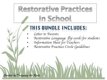 Preview of Restorative Practices Bundle