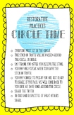 Restorative Practices- Circle Time Rules for Older Kids