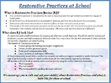 Restorative Practices Flyer/Info for Parents