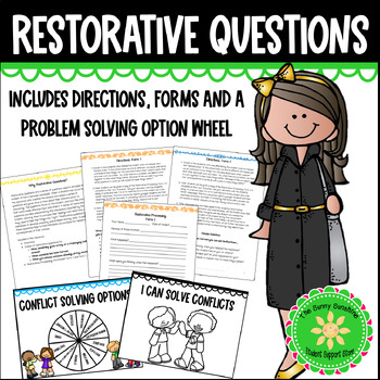 Preview of Restorative Practices: Questions, Forms and Conflict Option Wheel