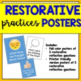 Restorative Practices Reflection Questions Posters