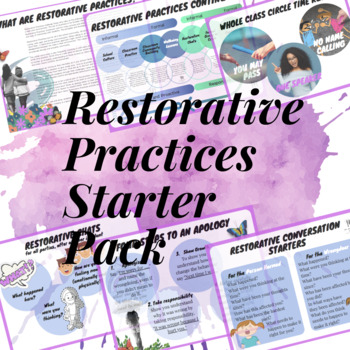 Preview of Restorative Practices Starter Pack