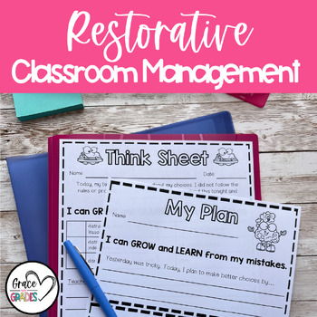 Preview of Restorative Practices - Think Sheets - Behavior Communication