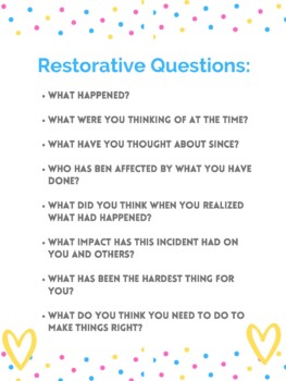 Preview of Restorative Questions
