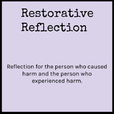 Restorative Reflection Sheet
