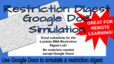 Restriction Enzyme Digest Using Google Docs "Lab"