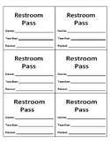 Restroom Pass