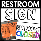 Restroom Sign | FREEBIE