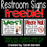 Restroom Signs Freebie