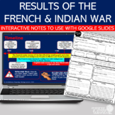 Results of the French and Indian War Interactive Note Pres