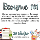 Resume 101: Teach Your Students How to Create a Useful Resume 