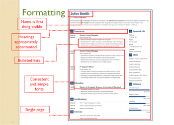 creating a resume lesson plan