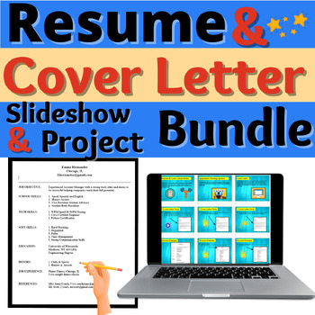 Preview of Resume Career Exploration Activity Bundle Cover Letter Jobs No Prep
