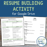 Resume Building Writing Assignment for Google Drive | Resu