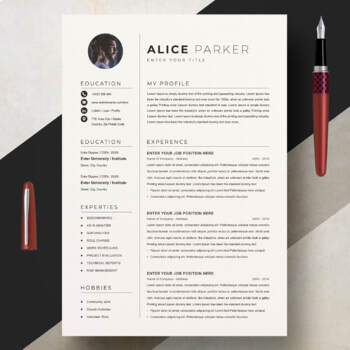 Preview of Resume / CV Template